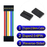 Dupont 2.0mm 6Pin Reverse-Side-Head Cable