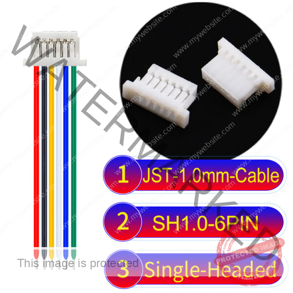 JST SH1.0 6Pin Single-Headed Cable