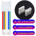 JST HY2.0mm 6-Pin Extension Cable 22AWG PVC Cable
