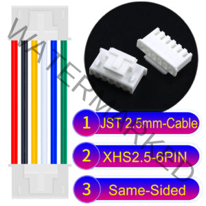 JST XHS2.5 with Belt Lock 6Pin Same-Side-Head Cable