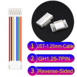 JST GH1.25mm 7-Pin Reverse-Side-Head 28AWG PVC Cable