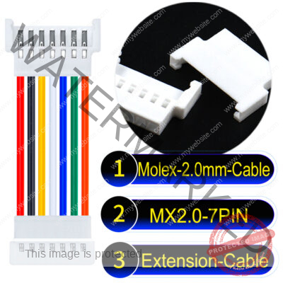 Molex MX2.0mm 7-Pin Male Female Extension Cable