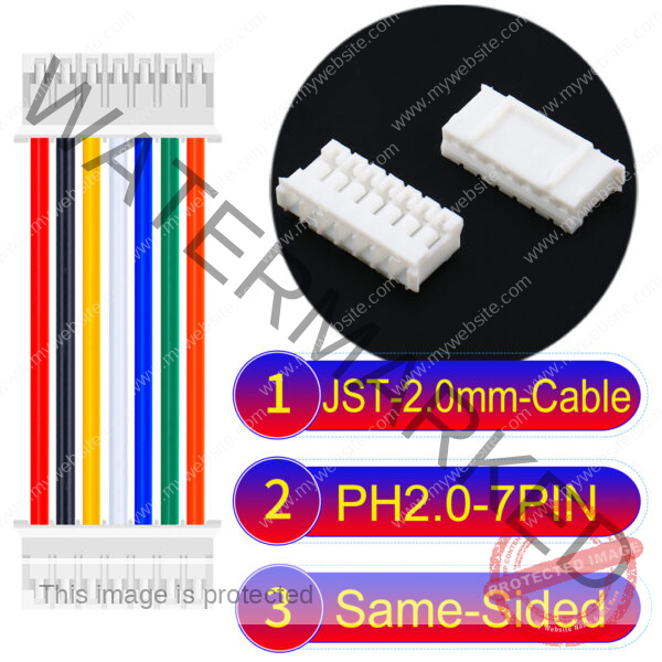 JST 2.0mm PH2.0 7Pin Same-Side-Head Cable