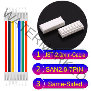 JST 2.0mm SAN2.0 7Pin Same-Side-Head Cable