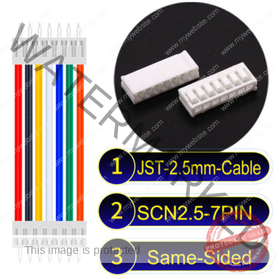 JST 2.5mm SCN2.5 7Pin Same-Side-Head Cable