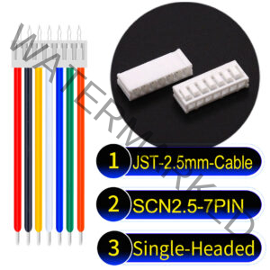 JST 2.5mm SCN2.5 7Pin Single-Headed Cable