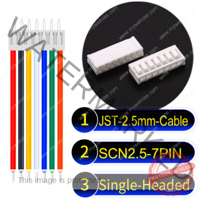 JST 2.5mm SCN2.5 7Pin Single-Headed Cable