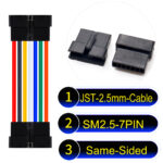 JST 2.5mm SM2.54 7Pin Female Same-Side-Head Cable