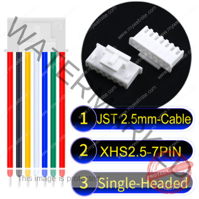 JST XHS2.5 with Belt Lock 7Pin Single-Headed Cable