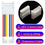 JST HY2.0mm 7-Pin Extension Cable 22AWG PVC Cable