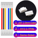 JST HY2.0mm 7-Pin Same-Side-Head 22AWG PVC Cable