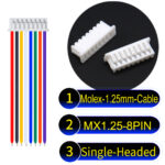 Molex MX1.25mm Picoblade 8-Pin Single-Headed 28AWG UL1571 Cable