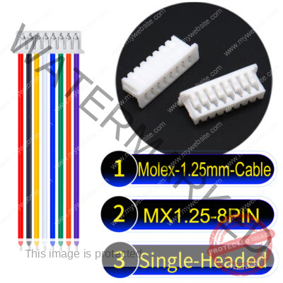 Molex MX1.25mm Picoblade 8-Pin Single-Headed 28AWG UL1571 Cable