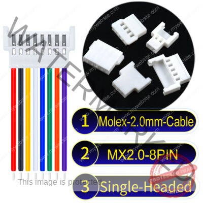 Molex MX2.0mm 8-Pin Female Single-Headed Cable