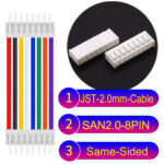JST 2.0mm SAN2.0 8Pin Same-Side-Head Cable