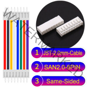 JST 2.0mm SAN2.0 8Pin Same-Side-Head Cable