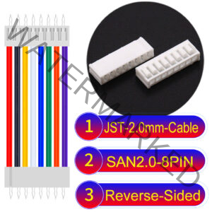 JST 2.0mm SAN2.0 8Pin Reverse-Side-Head Cable