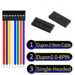 Dupont 2.0mm 8Pin Single-Headed Cable