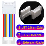 JST HY2.0mm 8-Pin Extension Cable 22AWG PVC Cable