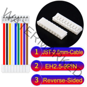 JST EH2.5 9-Pin Reverse-Side-Head 2.5mm PVC Cable