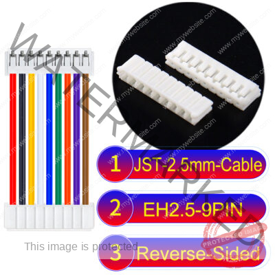 JST EH2.5 9-Pin Reverse-Side-Head 2.5mm PVC Cable