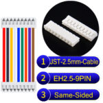 JST EH2.5 9-Pin Same-Side-Head 2.5mm PVC Cable