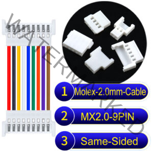 Molex MX2.0mm 9-Pin Female Same-Side-Head Cable