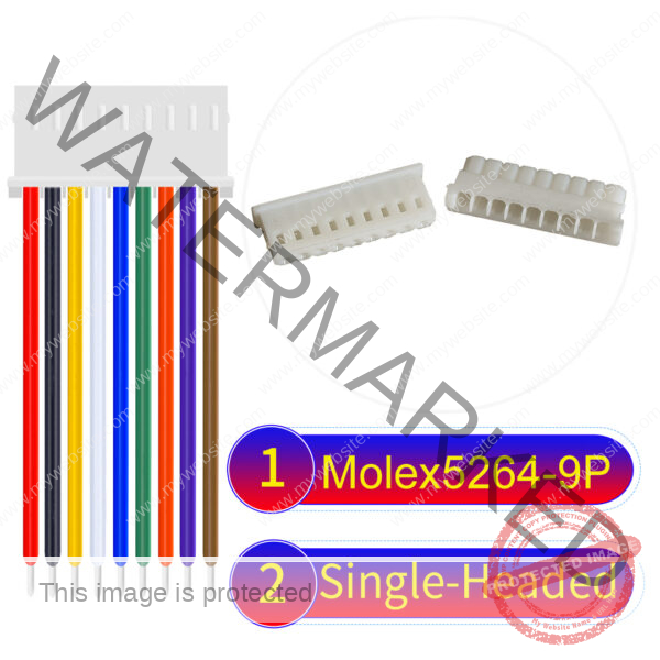 Molex KK 2.54mm MX5264 9Pin Single-Headed Cable