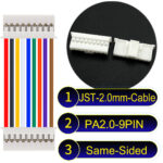 JST PA2.0 9Pin Same-Side-Head Cable
