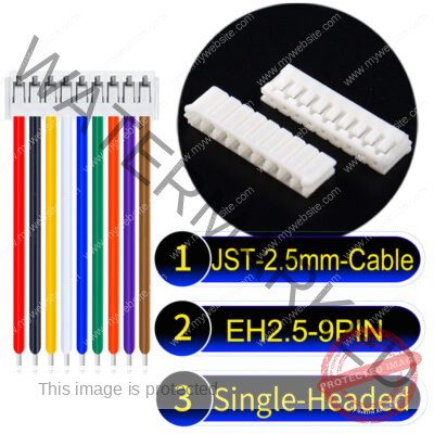 JST EH2.5 9-Pin Single-Headed 2.5mm PVC Cable