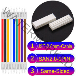 JST 2.0mm SAN2.0 9Pin Same-Side-Head Cable