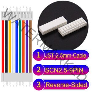 JST 2.5mm SCN2.5 9Pin Reverse-Side-Head Cable