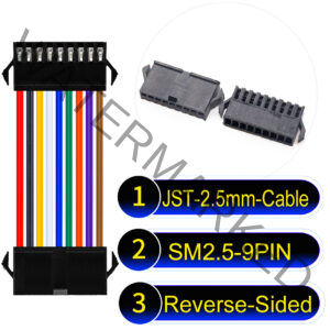 JST 2.5mm SM2.54 9Pin Reverse-Side-Head Cable