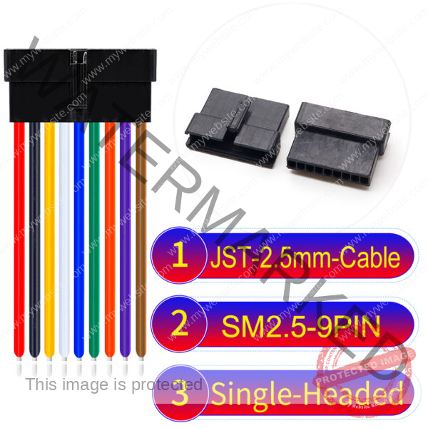 JST 2.5mm SM2.54 9Pin Female Single-Headed Cable