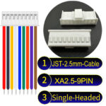 JST 2.5mm XA 9Pin Single-Headed Cable