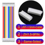 JST ZH1.5 9Pin Same-Side-Head Cable