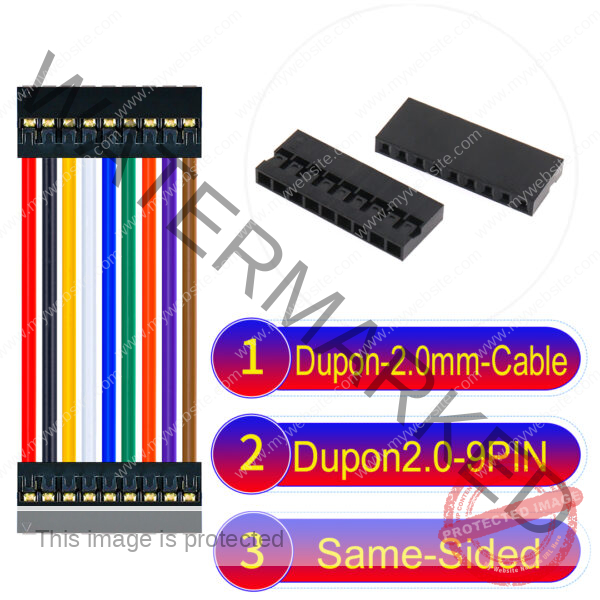 Dupont 2.0mm 9Pin Same-Side-Head Cable