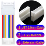 JST HY2.0mm 9-Pin Extension Cable 22AWG PVC Cable