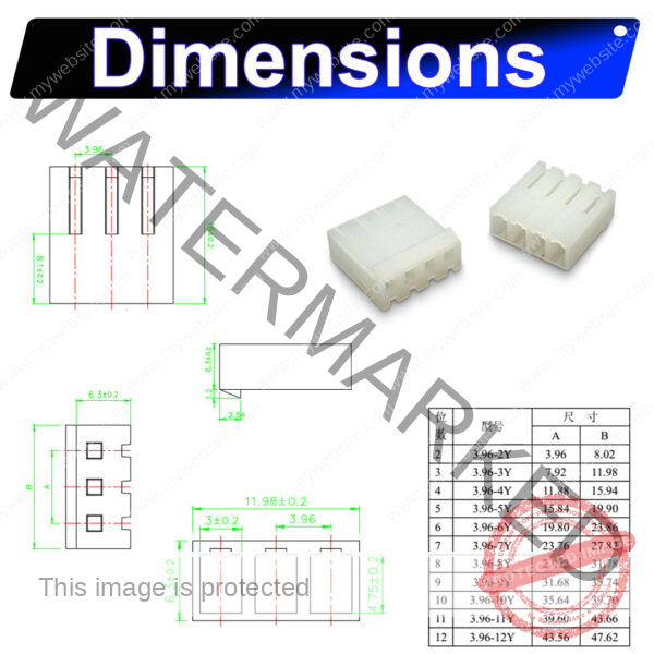 Molex KK3.96 3.96mm housing 2P 3P 4P 5P 6P 7P 8P 9P 10P 12P