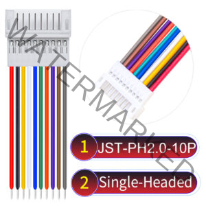 JST PH2.0 10Pin Female Single-Headed Cable