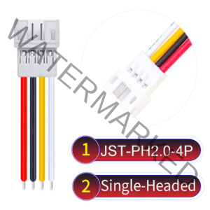 JST PH2.0 4Pin Female Single-Headed Cable