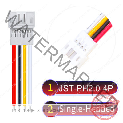 JST PH2.0 4Pin Female Single-Headed Cable