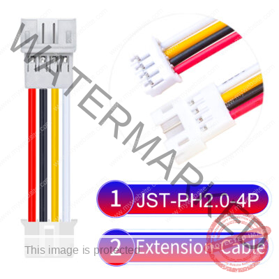 JST 2.0mm PH2.0 4Pin Male Female Extension Cable