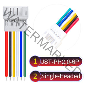 JST PH2.0 6Pin Female Single-Headed Cable