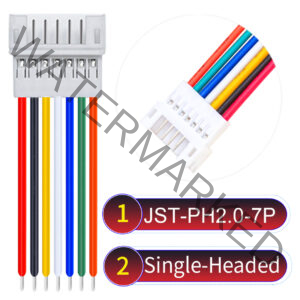 JST PH2.0 7Pin Female Single-Headed Cable