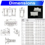 JST XAR2.5 2.5mm housing 2P 3P 4P 5P 6P 7P 8P 9P 10P 12P