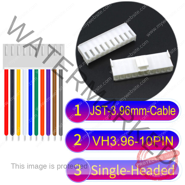 JST VH 10Pin Single-Headed Cable