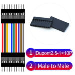 Dupont 2.54mm Male to Male 1×10Pin Cable