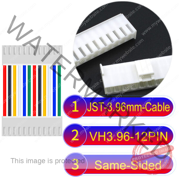 JST VH 12Pin Same-Side-Head Cable