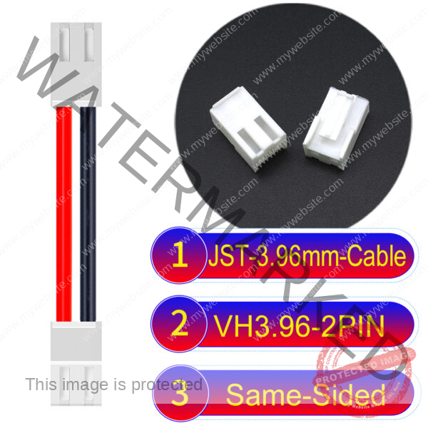 JST VH 2Pin Same-Side-Head Cable